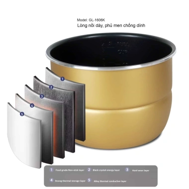 Nồi Áp Suất Gali GL-1.606K 6L - Hầm nhừ nhanh, tiết kiệm điện, BH 24 tháng 5