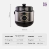 Nồi áp suất gia đình Gume 1.000W 6L 12 chế độ nấu, bảo hành 12 tháng, 1.449.000₫ 4