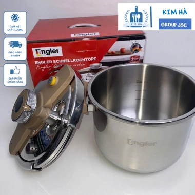 Nồi áp suất inox 304 Engler EL9.112 6L - Lòng inox an toàn, đa năng, mọi bếp - Kim Hà