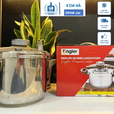 Nồi áp suất inox 304 Engler EL9.112 6L - Lòng inox an toàn, đa năng, mọi bếp - Kim Hà
