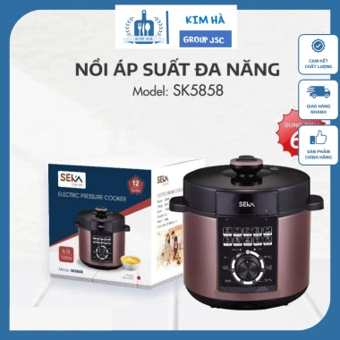 Nồi áp suất inox 304 Engler EL9.112 6L - Lòng inox an toàn, đa năng, mọi bếp - Kim Hà