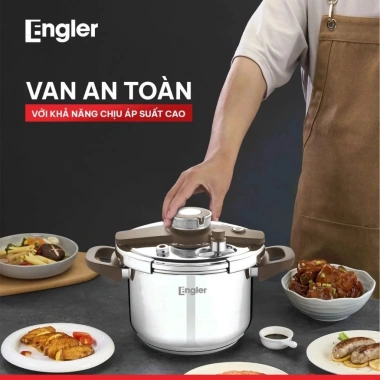 Nồi áp suất inox Engler EL9.112 6L inox 304 an toàn bền bỉ dùng trên mọi loại bếp 3