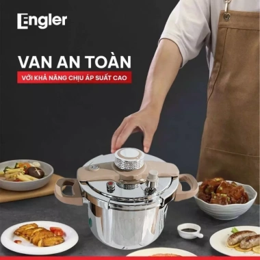 Nồi áp suất inox Engler EL9.112 6L inox 304 an toàn, đa năng dùng mọi bếp - Giá ưu đãi 1,550,000₫ 4