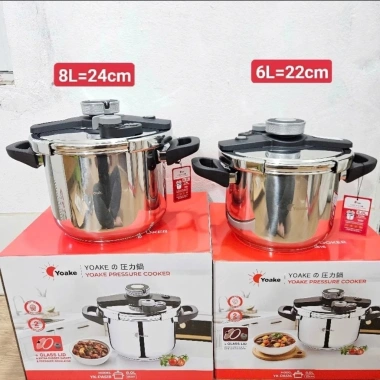 Nồi áp suất inox YOAKE YK-PA516 6L-8L dùng mọi bếp nấu nhanh dưỡng chất giảm 1,29 triệu