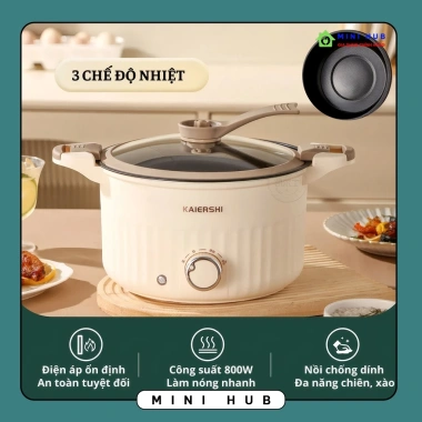Nồi Áp Suất KAIERSHI 4L Đa Năng - Hầm Lẩu Xào, Hẹn Giờ Tiện Lợi, Giá 309.909₫ 9