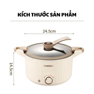 Nồi Áp Suất KAIERSHI 5L – Hẹn Giờ, Hầm, Lẩu, Xào – Tiện Lợi, Giá 220.000 VND Giảm 57.200