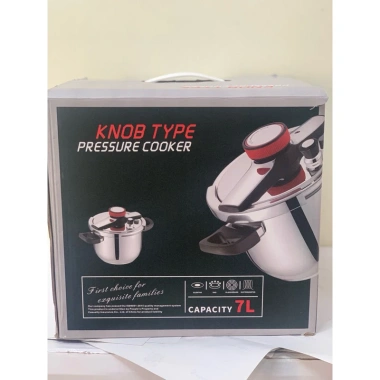 Nồi áp suất KNOB TYPE 5‑9L dùng bếp từ, ga, hồng ngoại – Đẹp, bền, chỉ 689.000₫