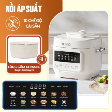 Nồi Áp Suất Lòng Gốm VKP4L10 - 10 Chức Năng, Điều Khiển Điện Tử, Giá 1,270,000₫ 2 Nồi Áp Suất Lòng Gốm VKP4L10 - 10 Chức Năng, Điều Khiển Điện Tử, Giá 1,270,000₫ 2