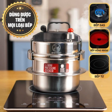 Nồi áp suất mini 2good M1 2L inox 304 Nấu siêu nhanh tiện lợi bảo hành 12 tháng 3 Nồi áp suất mini 2good M1 2L inox 304 Nấu siêu nhanh tiện lợi bảo hành 12 tháng 3