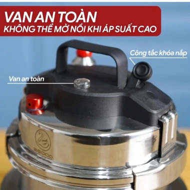Nồi áp suất mini 2good M1 2L inox 304 Nấu siêu nhanh tiện lợi bảo hành 12 tháng