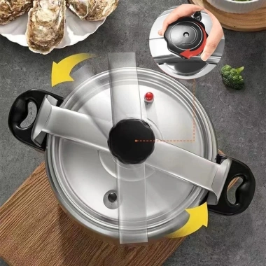 Nồi áp suất nhôm Fujika 4L‑7L dùng cho bếp từ, gas, hồng ngoại – Hàng chính hãng, giảm còn 410.000₫ 5