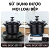 Nồi áp suất nhôm nguyên chất phủ sơn đá, dùng mọi bếp, cả bếp từ, dung tích 4-10L, giảm giá 430.000 VND 5