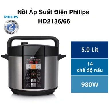 Nồi Áp Suất Philips 5-6L Chính Hãng - Dung tích lớn, Bảo hành 24 tháng, Giá ưu đãi 1,320,000 VND 2