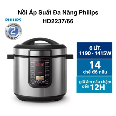 Nồi Áp Suất Philips 5-6L Chính Hãng - Dung tích lớn, Bảo hành 24 tháng, Giá ưu đãi 1,320,000 VND 7