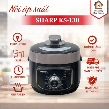 Nồi áp suất Sharp KS-130 3L chống dính đa năng, nhanh chín mềm nhừ, tiết kiệm thời gian - Giá ưu đãi 890.000đ