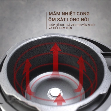 Nồi áp suất Sharp KS-130 3L chống dính đa năng, nhanh chín mềm nhừ, tiết kiệm thời gian - Giá ưu đãi 890.000đ
