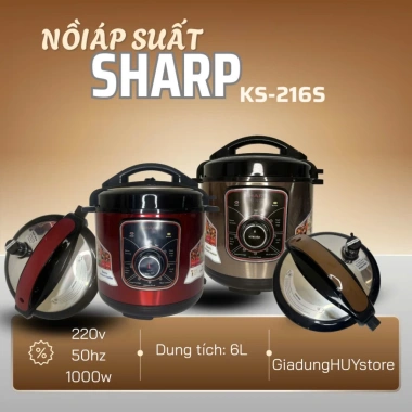 Nồi áp suất Sharp KS-228 6L - Nồi cơm điện, bảo hành 12 tháng, giá chỉ 790.000₫