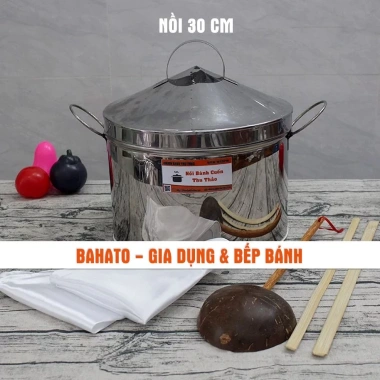 Nồi bánh cuốn truyền thống Bahato 30cm - Siêu bền, giá ưu đãi 787.500đ