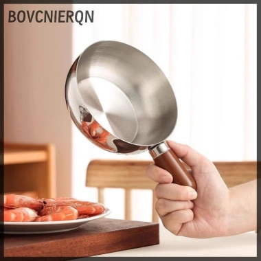 Nồi Bát Inox Quả Óc Chó Gỗ Tay Cầm – Dụng Cụ Nhà Bếp, Salad, Sữa Chua – Giá 67.760₫