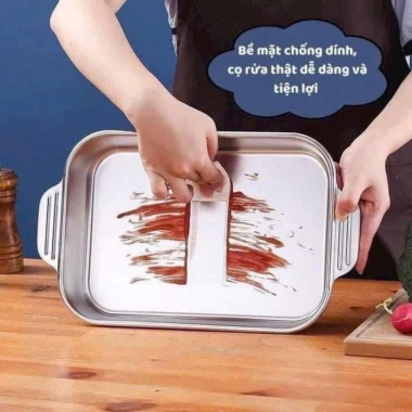 Nồi cá om dưa và lẩu đa năng hình chữ nhật siêu tiện lợi - Giá chỉ 69.000đ