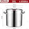 Nồi Cao Inox Đáy Dày 20-100L Cho Bếp Tứ - Luộc Ga, Hầm Xương, Nấu Bánh Chưng 550k 7