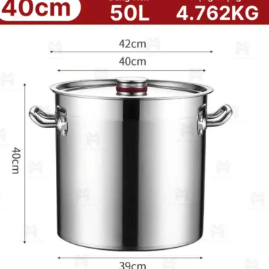 Nồi Cao Inox Đáy Dày 20-100L Cho Bếp Tứ - Luộc Ga, Hầm Xương, Nấu Bánh Chưng 550k 8 Nồi Cao Inox Đáy Dày 20-100L Cho Bếp Tứ - Luộc Ga, Hầm Xương, Nấu Bánh Chưng 550k 8