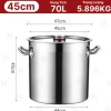 Nồi Cao Inox Đáy Dày 20-100L Cho Bếp Tứ - Luộc Ga, Hầm Xương, Nấu Bánh Chưng 550k 9
