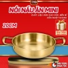 Nồi Chảo Mini Inox 20cm Hàn Quốc Sang Trọng - Nấu Mì Cay, Lẩu, Súp, Hai Quai Cách Nhiệt, Giá 29.000đ