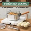Nồi Chiên Inox 316 Handuhome Đa Năng Chiên Nướng Hấp Chống Dính - Giá 200.000đ