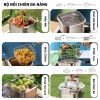 Nồi Chiên Inox 316 Handuhome Đa Năng Chiên Nướng Hấp Chống Dính - Giá 200.000đ 2