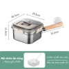 Nồi Chiên Inox 316 Handuhome Đa Năng Chiên Nướng Hấp Chống Dính - Giá 200.000đ 4