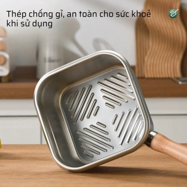 Nồi Chiên Inox 316 Handuhome Đa Năng Chiên Nướng Hấp Chống Dính - Giá 200.000đ