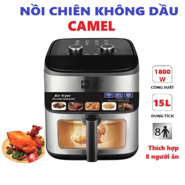 Nồi chiên không dầu 15L CAMELL Lỗi 1 đổi 1 trong 7 ngày, giá 915.000₫ 2