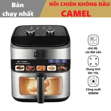 Nồi chiên không dầu 15L CAMELL Lỗi 1 đổi 1 trong 7 ngày, giá 915.000₫ 3