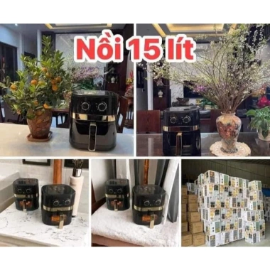 Nồi chiên không dầu 15L Nine Shield - Siêu bền, Siêu đẹp, Bảo hành 12 tháng, Giá chỉ 625k