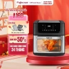 Nồi chiên không dầu 16L FUJIHOME 2.100W Lò nướng mini cảm ứng 3D 8 chế độ quay gà nguyên con giảm giá 25% chỉ 2.590.000₫