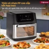 Nồi chiên không dầu 16L FUJIHOME 2.100W Lò nướng mini cảm ứng 3D 8 chế độ quay gà nguyên con giảm giá 25% chỉ 2.590.000₫ 2