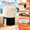 Nồi chiên không dầu 4L Gaabor AF40M-WH01A 1.400W Chống dính, khí nóng đối lưu, núm xoay dễ dùng, giảm giá 900k
