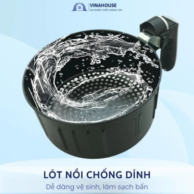 Nồi Chiên Không Dầu 5.5L Cảm Ứng, Công Suất 1.500W – Giá 1.295.000, Giảm Sốc 6