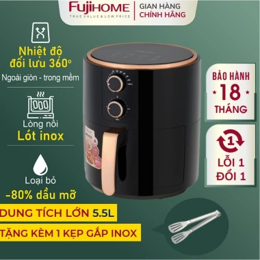 Nồi chiên không dầu 6,5L FUJIHOME tự ngắt, chống dính, chính hãng - Giá chỉ 747.000₫ 10 Nồi chiên không dầu 6,5L FUJIHOME tự ngắt, chống dính, chính hãng - Giá chỉ 747.000₫ 10