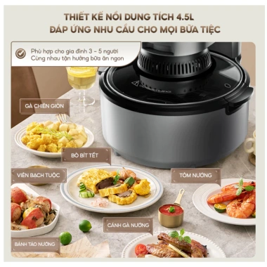 Nồi chiên không dầu AQUA 4.5L ADB501T Đa chiều, thiết kế sang trọng, chỉ 1.349.000₫ 7