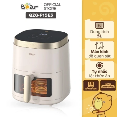 Nồi chiên không dầu Bear 5L QZG-F15E3 - Chính hãng, BH 18 tháng, 1.590.000₫