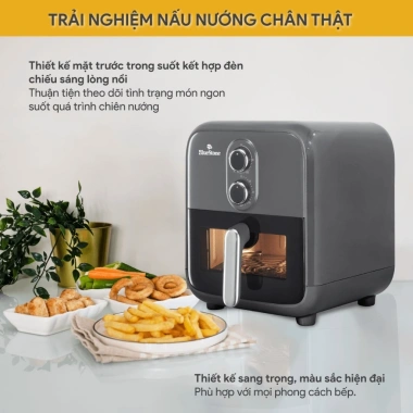 Nồi Chiên Không Dầu Bluestone AFB-5.858 7L 1.800W - Giỏ Kính, Núm Cơ Dễ Dùng, Hàng Chính Hãng, Giá Ưu Đãi 1.549.000 VND