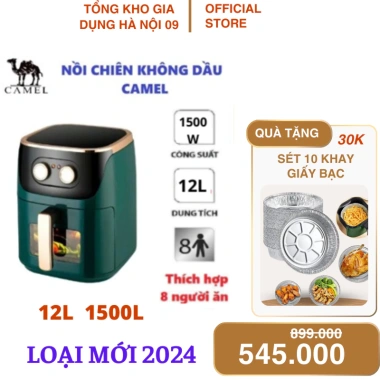 Nồi chiên không dầu Camel 12L 13L 15L chính hãng, bảo hành 12 tháng, giảm giá 20% chỉ 579.000đ 3
