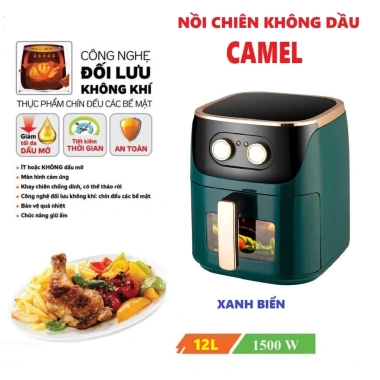 Nồi chiên không dầu Camel 12L 1.500W - 10‑12 Lít, giảm giá 598k, chiên giòn không dầu 5 Nồi chiên không dầu Camel 12L 1.500W - 10‑12 Lít, giảm giá 598k, chiên giòn không dầu 5