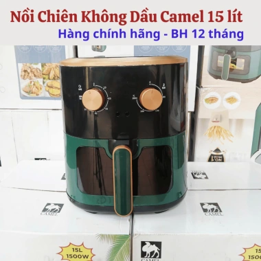 Nồi chiên không dầu CAMEL 15 Lít cao cấp - Giá 605.000, tặng 40 giấy lót nồi