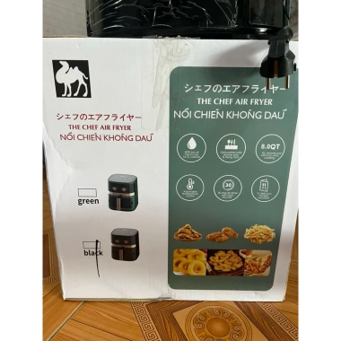 Nồi chiên không dầu CAMEL 15L 1.500W - lỗi 1 đổi 1, bảo hành 12 tháng, giá 586k 6