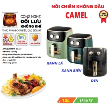 Nồi chiên không dầu CAMEL 15L/13L/12L/10L nội địa Trung - Bảo hành 12 tháng, giảm giá 575.000₫