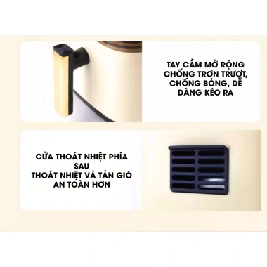 Nồi chiên không dầu Camel 352T cửa trên 3L - Giá ưu đãi 619.000 cho sinh viên 5