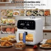 Nồi chiên không dầu Camel 6L 1.200W 3s nóng nhanh mặt thủy tinh - Bảo hành 12 tháng 7